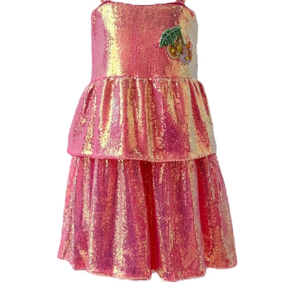 Lola + The Boys | Dresses | Lola The Boys Pink And Gold Sequin Dress |  Poshmark